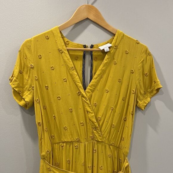 Ettiwa Anthropologie Yellow Skirt Romper Sz S - Picture 3 of 12
